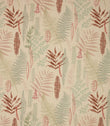Tropical Leaves Fabric / Eau De Nil / Pink - Just Fabrics
