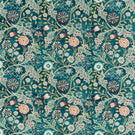 Wilhelmina Fabric / Teal - Just Fabrics