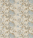 Angelique Fabric / Wedgwood / Sable - Just Fabrics