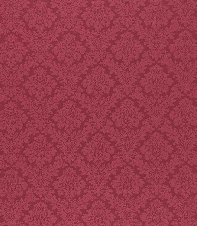 Lymington Damask Fabric / Raspberry - Just Fabrics