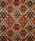 JF Kilim Fabric / Rust - Just Fabrics
