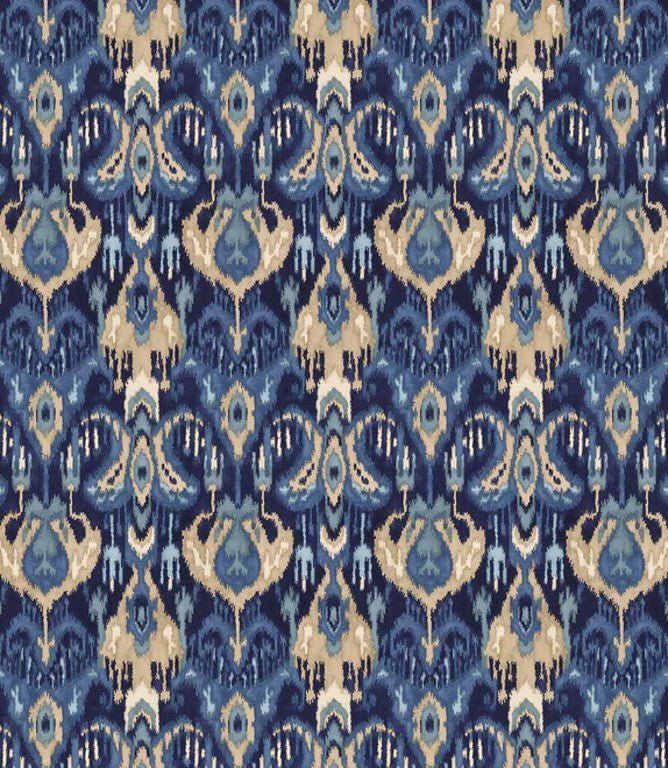 Bukhara Fabric / Indigo - Just Fabrics