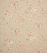 Vintage Floral Fabric / Red - Just Fabrics