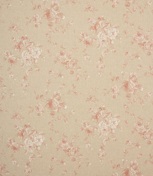 Vintage Floral Fabric / Red