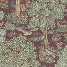 Forest Canopy FR Fabric / Bordeaux - Just Fabrics