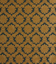 Versailles Damask Fabric / Blue - Just Fabrics