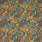 Tropical Andes Fabric / Petrol - Just Fabrics