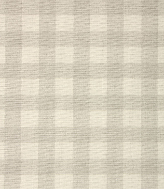 Gingham Fabric / Stone - Just Fabrics