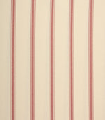 St Agnes Wide Stripe Fabric / Red - Just Fabrics