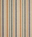 Bourton Stripe Fabric / Burnt Orange - Just Fabrics