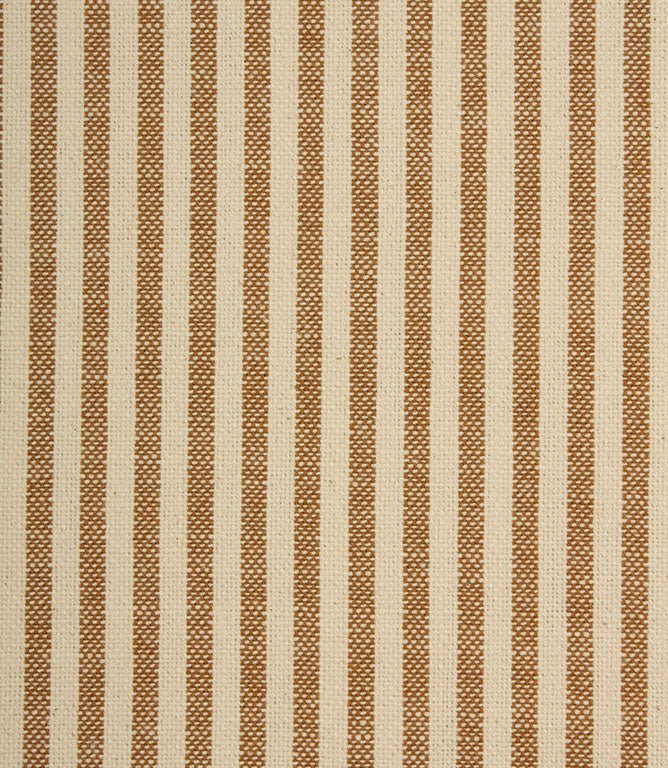 Broadway Stripe Fabric / Caramel - Just Fabrics