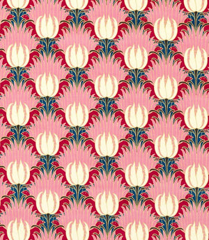 Tulip & Bird Fabric / Amaranth & Blush