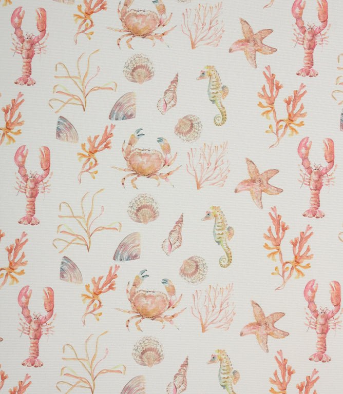 Oceanic Treasures Outdoor Fabric / Coral - Just Fabrics
