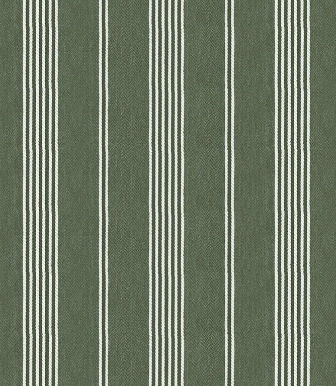 Cheltenham Stripe Fabric / Ivy - Just Fabrics