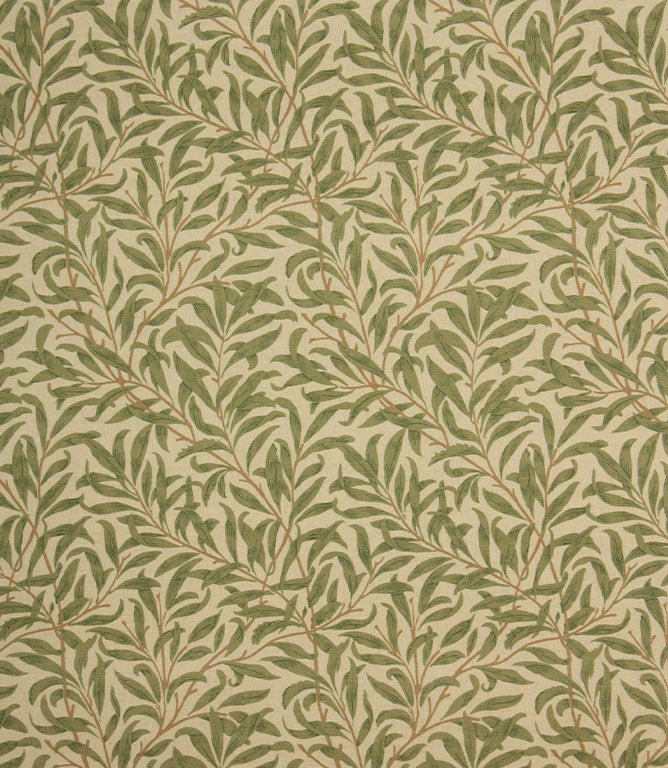 Boughs Wide Fabric / Green - Just Fabrics