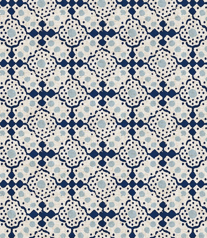Bramble Croft Fabric / Indigo - Just Fabrics