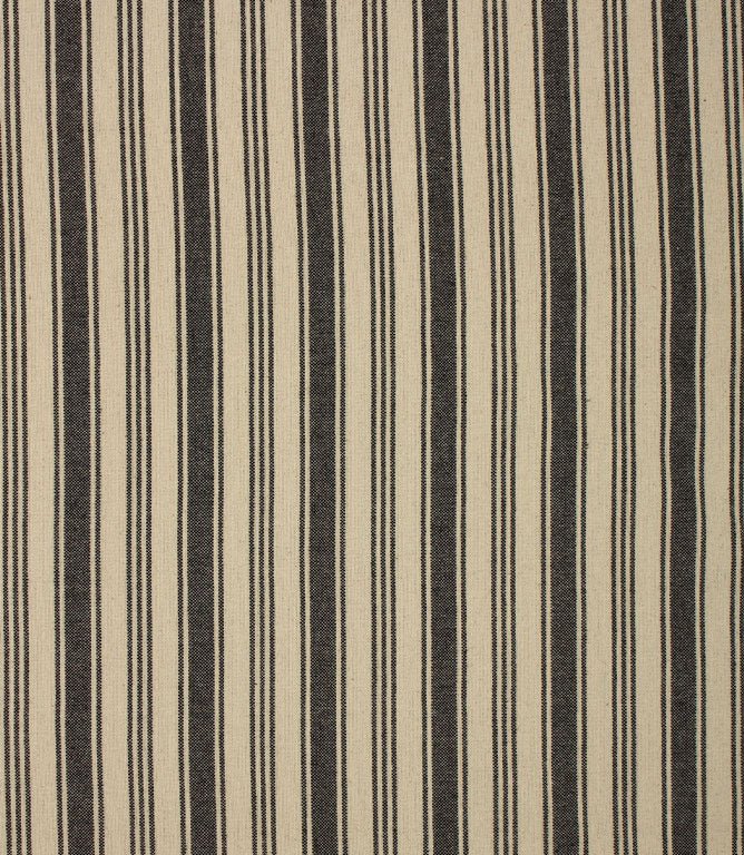 Aldsworth Stripe Fabric / Noir - Just Fabrics