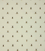 Bees Fabric / Pale Green - Just Fabrics