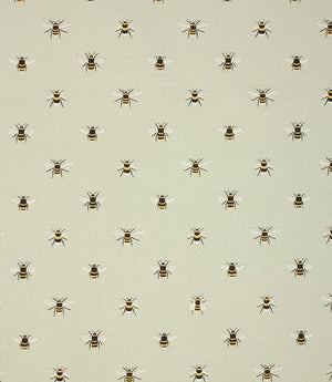Bees Fabric / Pale Green