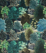 Woodvale Velvet Fabric / Navy - Just Fabrics