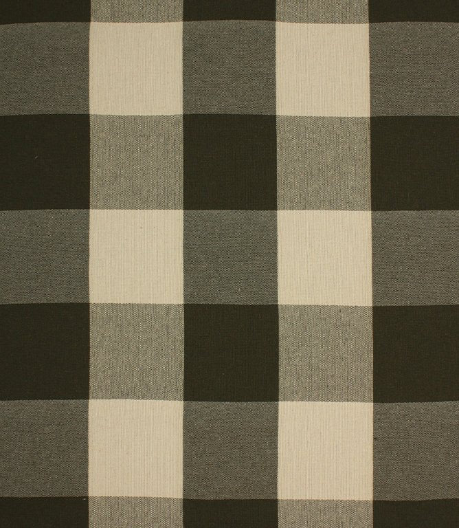 Aldsworth Chunky Check Fabric / Khaki - Just Fabrics