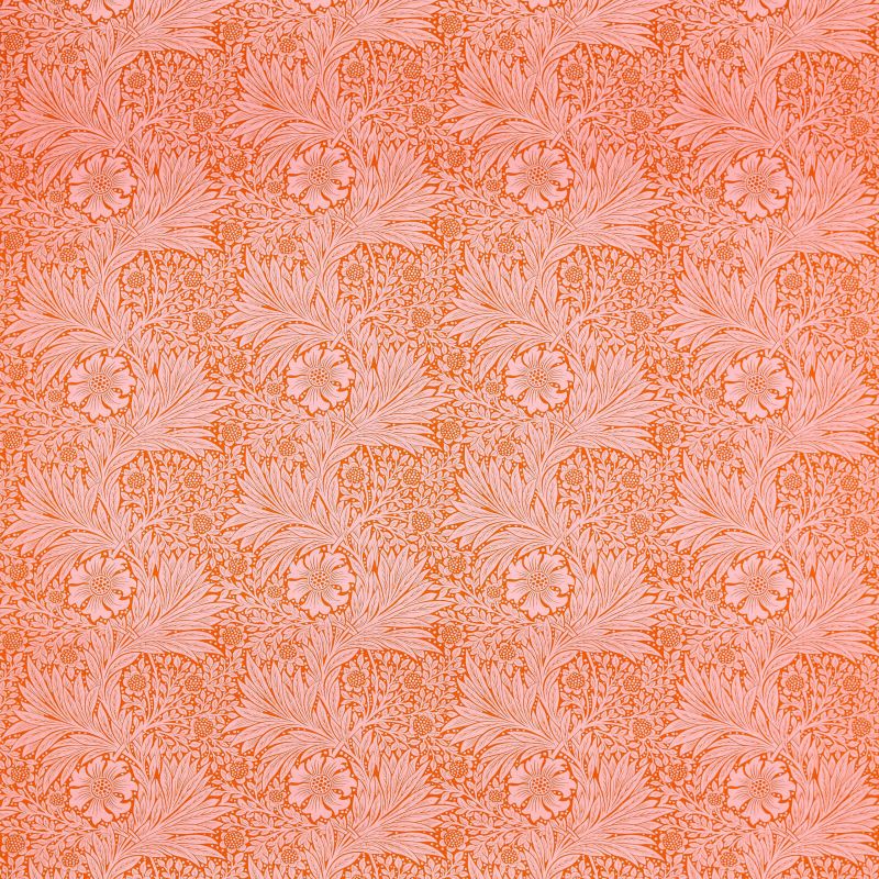 Marigold Fabric / Orange / Pink - Just Fabrics