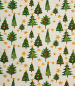 Festive Spruce Fabric / White - Just Fabrics