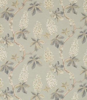 Chestnut Tree Fabric / Grey Blue / Sage
