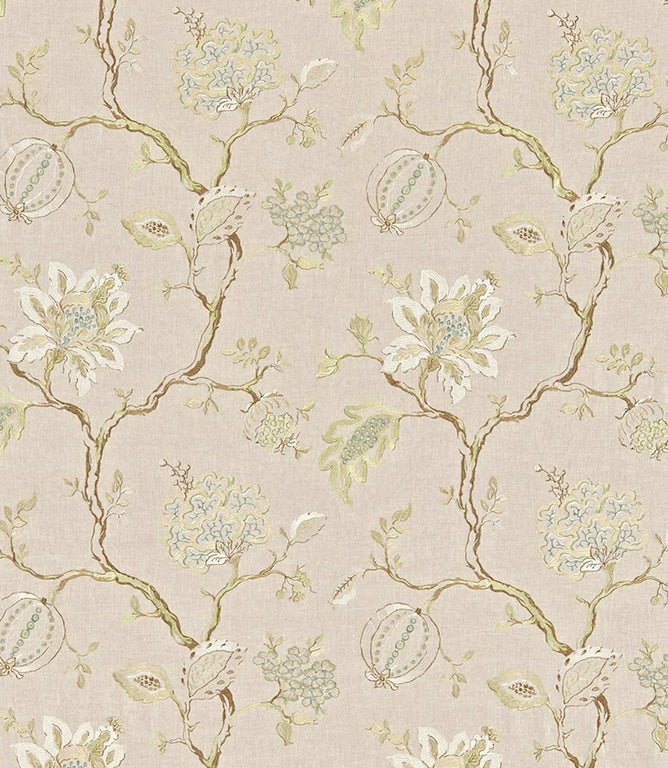 Hadham Fabric / Pearl / Linen - Just Fabrics