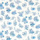 Woodland Floral Fabric / Lapis / Amethyst / Pearl - Just Fabrics