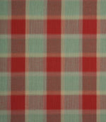 Penrith Check Fabric / Red - Just Fabrics