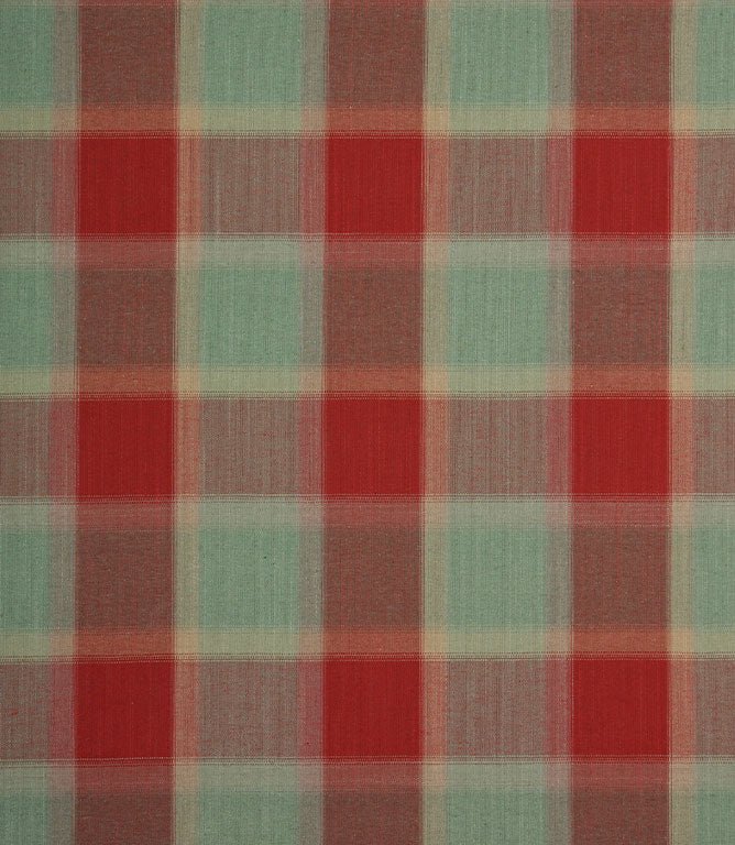 Penrith Check Fabric / Red - Just Fabrics