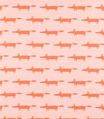 Midi Fox Fabric / Milkshake / Rose - Just Fabrics