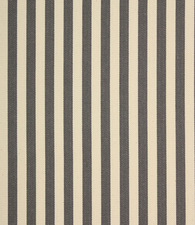 Cotswold Ticking Fabric / Grey - Just Fabrics