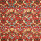 Strawberry Thief Fabric / Red - Just Fabrics