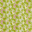 Leicester Fabric / Sour Green / Plum - Just Fabrics