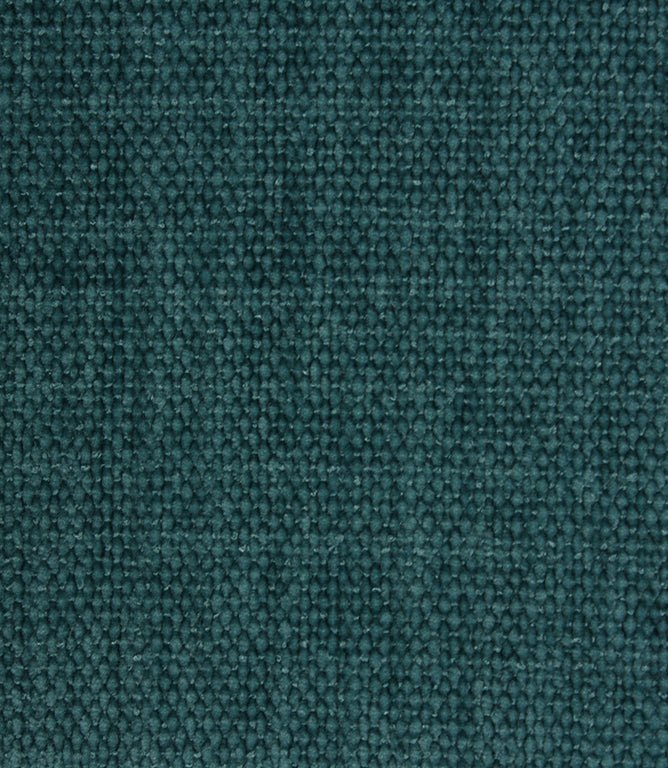 Elcombe Chenille Fabric / Teal - Just Fabrics