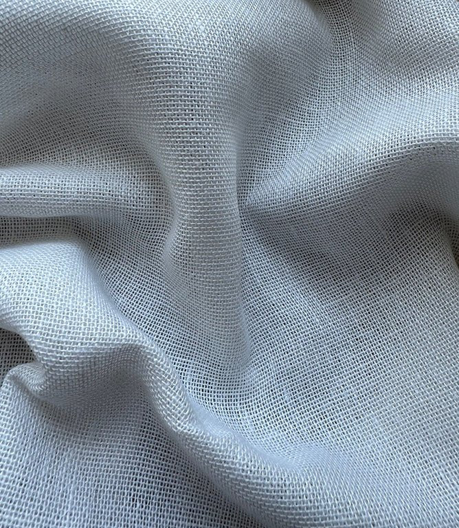 Lisbon Sheer Fabric / White - Just Fabrics