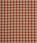Cotswold Linen Check Fabric / Terracotta - Just Fabrics