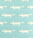 Mr Fox Fabric / Sky - Just Fabrics