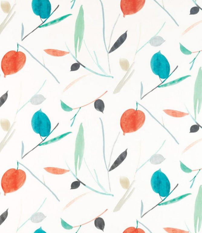 Oxalis Fabric / Pimento / Marine - Just Fabrics