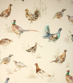 Game Birds Fabric / Cream - Just Fabrics