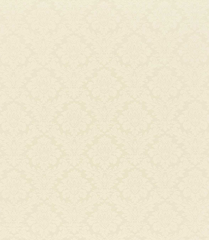 Lymington Damask Fabric / Cream - Just Fabrics