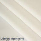 Cotton Interlining Fabric / Bleached - Just Fabrics