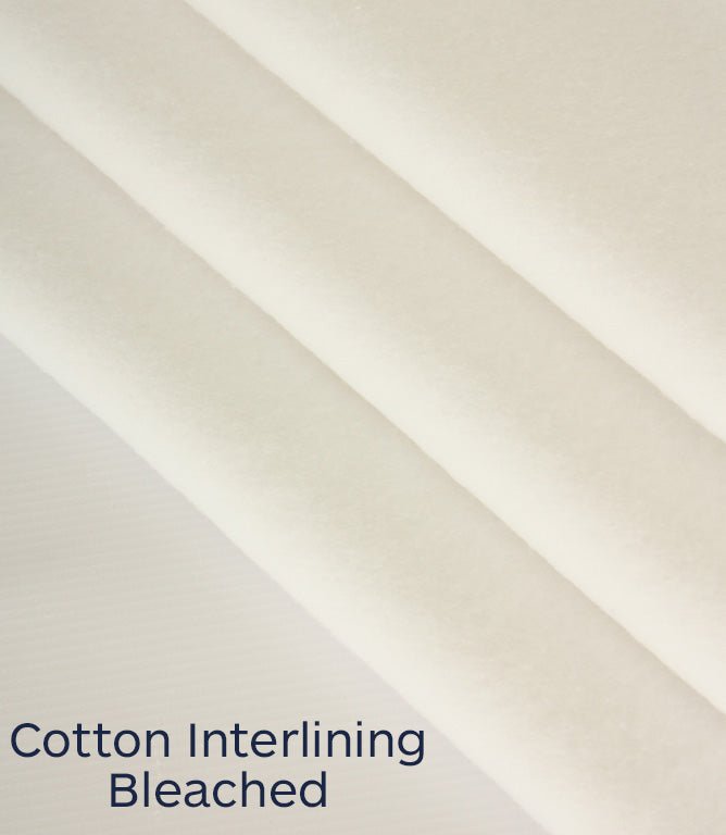 Cotton Interlining Fabric / Bleached - Just Fabrics
