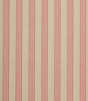 Ludlow Stripe Fabric / Red