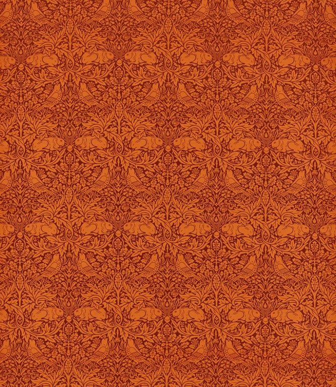 Brer Rabbit Fabric / Burnt Orange - Just Fabrics