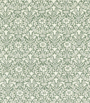 Bellflowers Weave Fabric / Seagreen