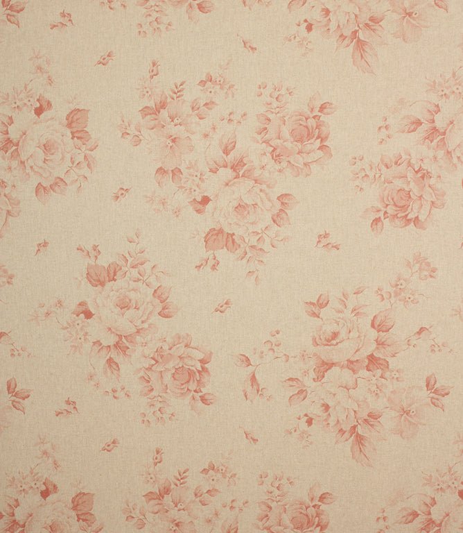 Grande Floral Fabric / Red - Just Fabrics