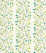 Berry Tree Fabric / Emerald / Lime / Chalk - Just Fabrics